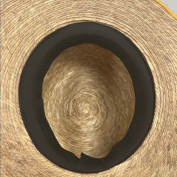 Source Unknown Wide BrimTan Hat with Yellow Accents unisex main image 10